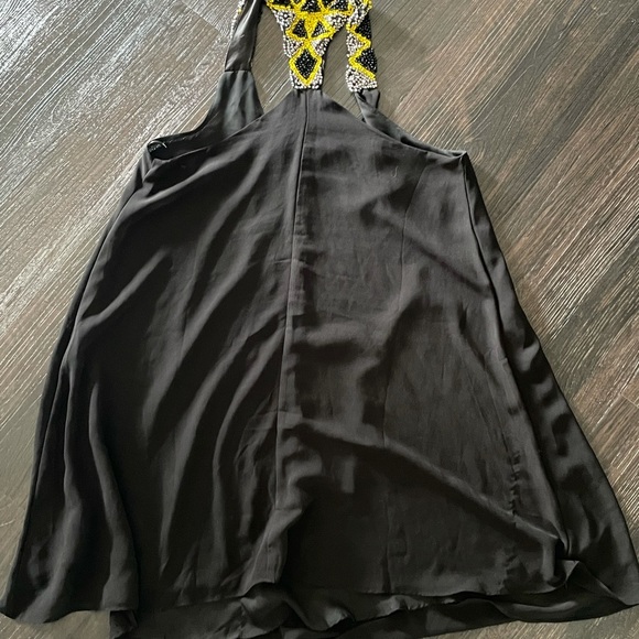 Forever 21 Women’s Black Dress w Beaded Embroidery - Picture 3 of 4